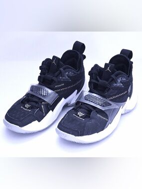 Air Jordan Why Not Zer0.4 GS Black Gold White Youth Size 4.5Y